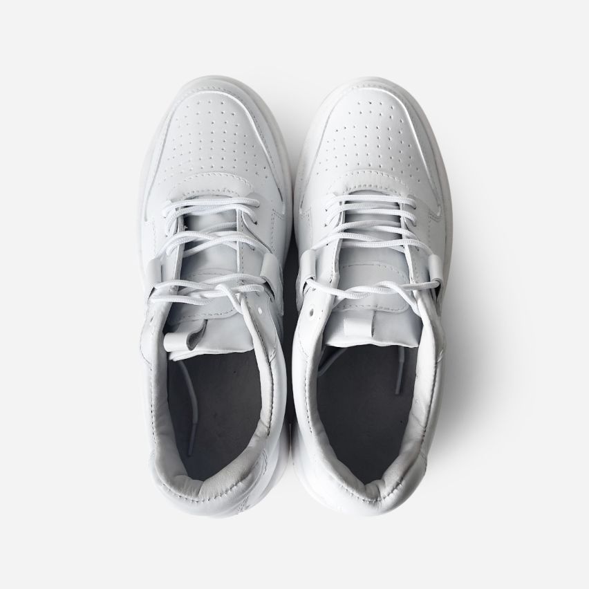 zapatilla  Puro Cuero  1103 -  Blanco