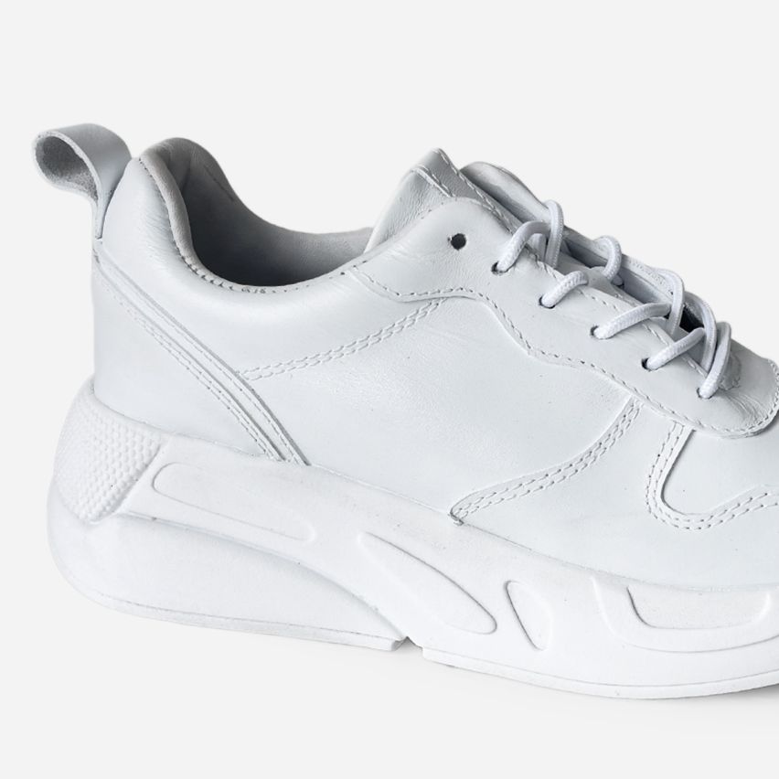 zapatilla  Puro Cuero  1102 -  Blanco