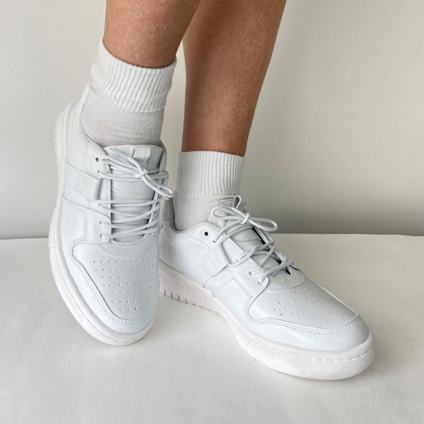 zapatilla  Puro Cuero  1103 -  Blanco
