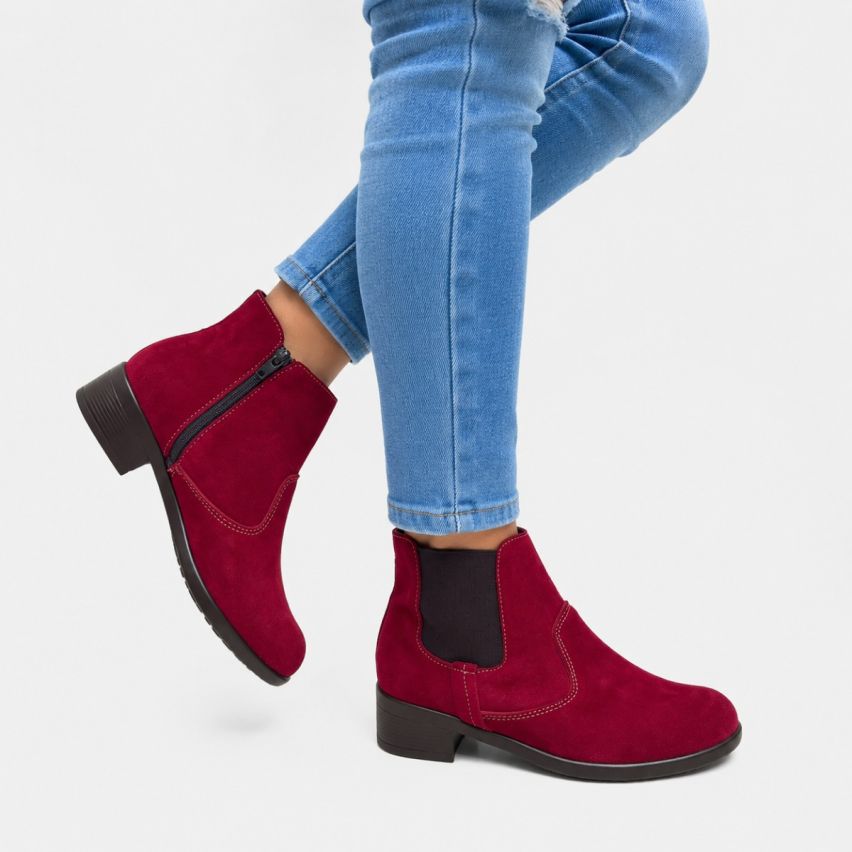 Botin Puro Cuero 732 Vino