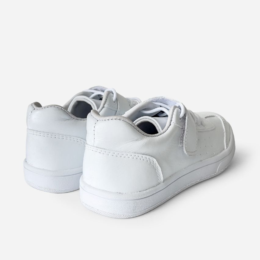 Zapatilla Puro Cuero 1104B - Blanco 