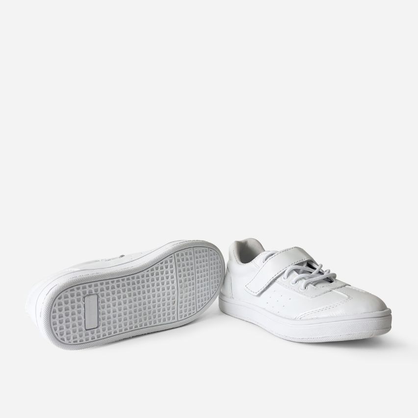 Zapatilla Puro Cuero 1104B - Blanco 