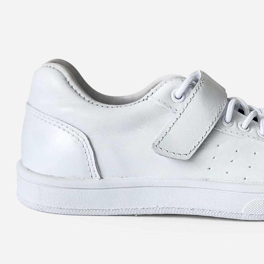 Zapatilla Puro Cuero 1104B - Blanco 