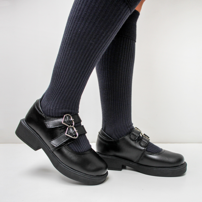 Zapato Escolar Puro Cuero 1105