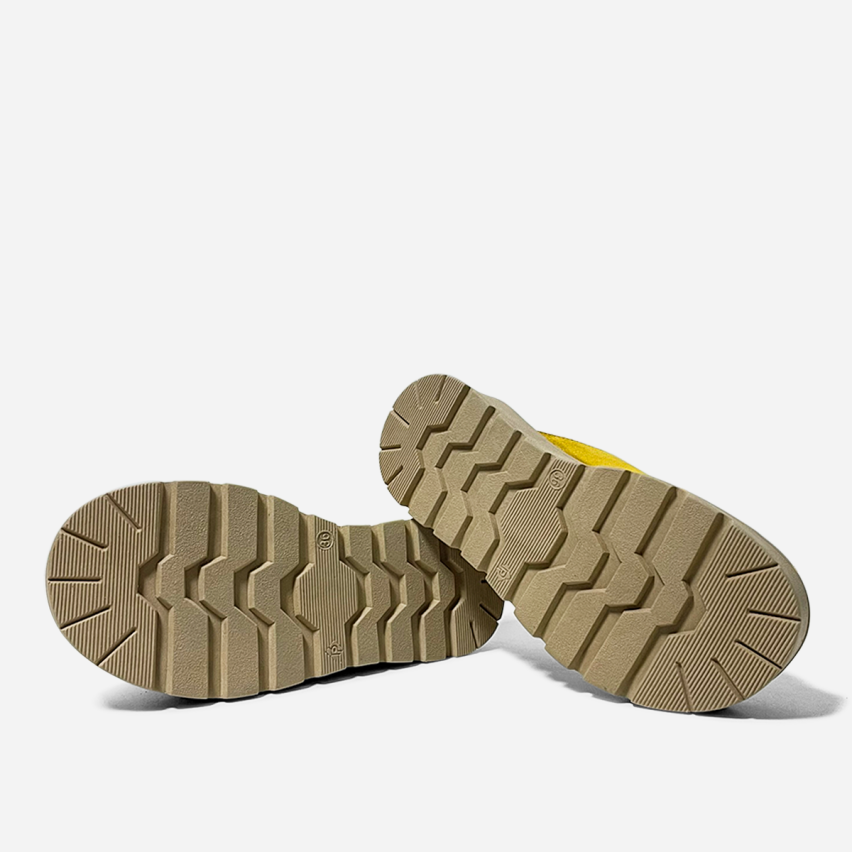 Sandalia Puro Cuero 1001 Mostaza