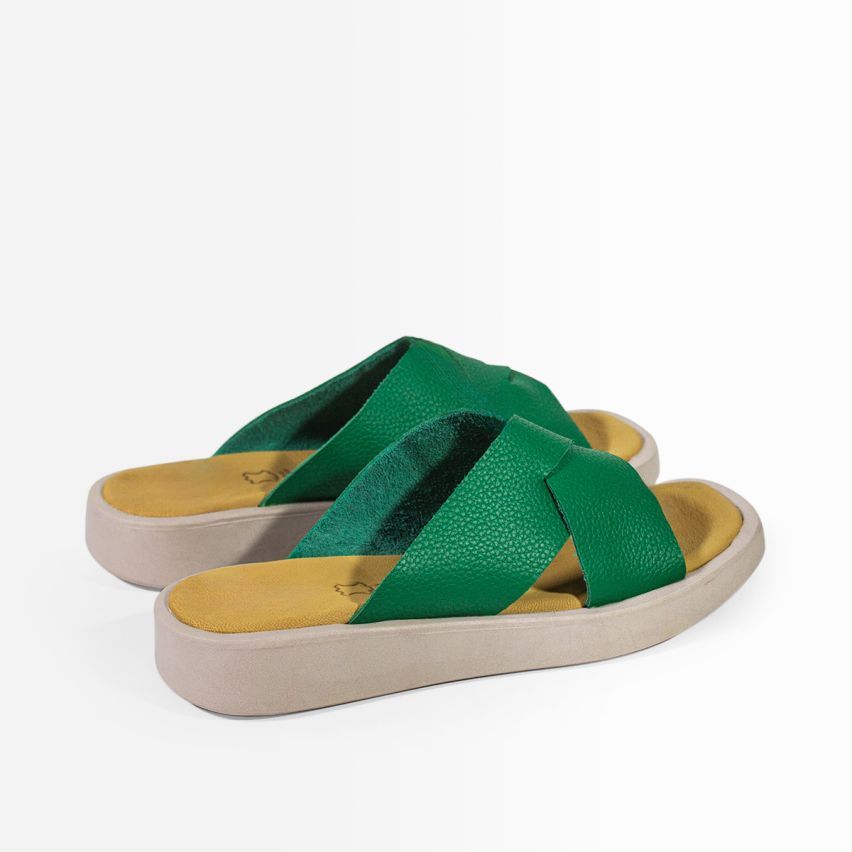 Sandalia Puro Cuero 1004 - Verde