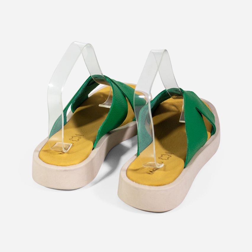 Sandalia Puro Cuero 1004 - Verde