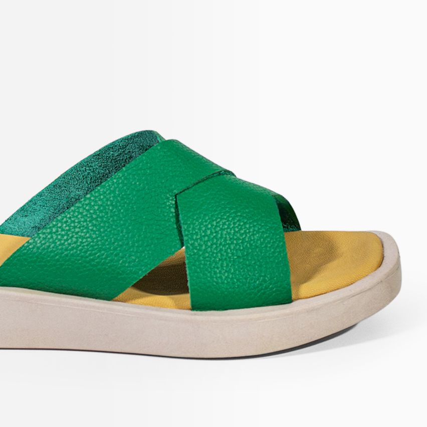 Sandalia Puro Cuero 1004 - Verde
