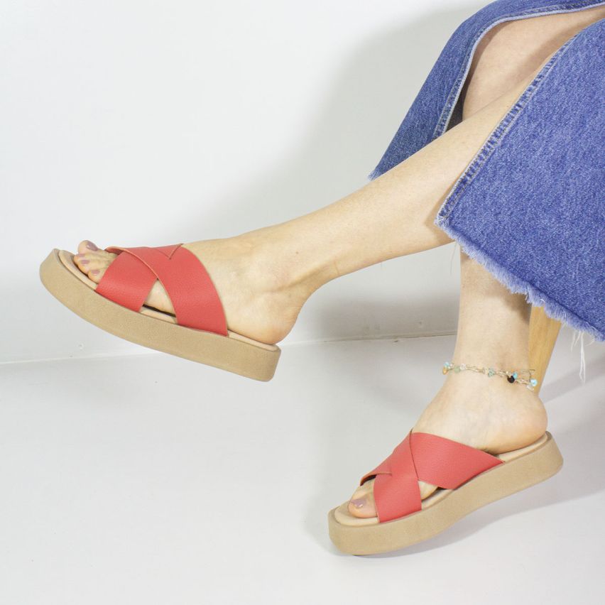Sandalia Puro Cuero 1004 - FRESA
