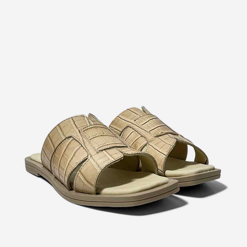 Sandalia Puro Cuero 1005 Beige