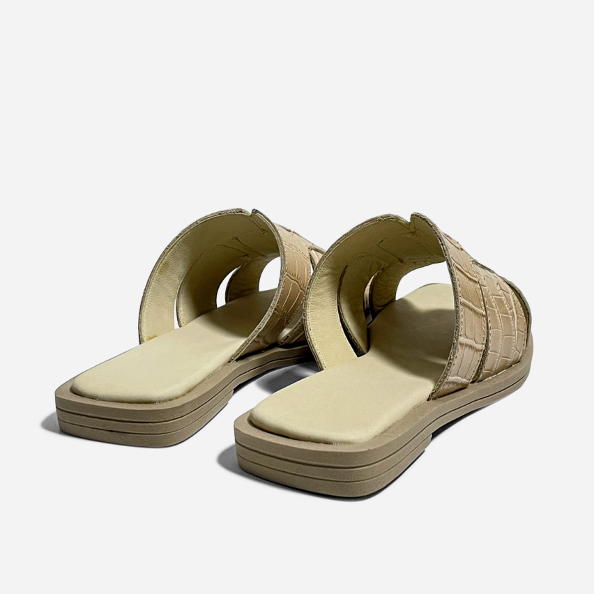 Sandalia Puro Cuero 1005 Beige