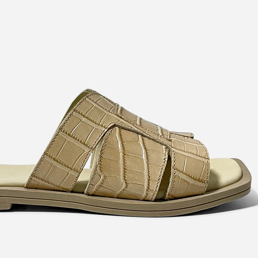 Sandalia Puro Cuero 1005 Beige