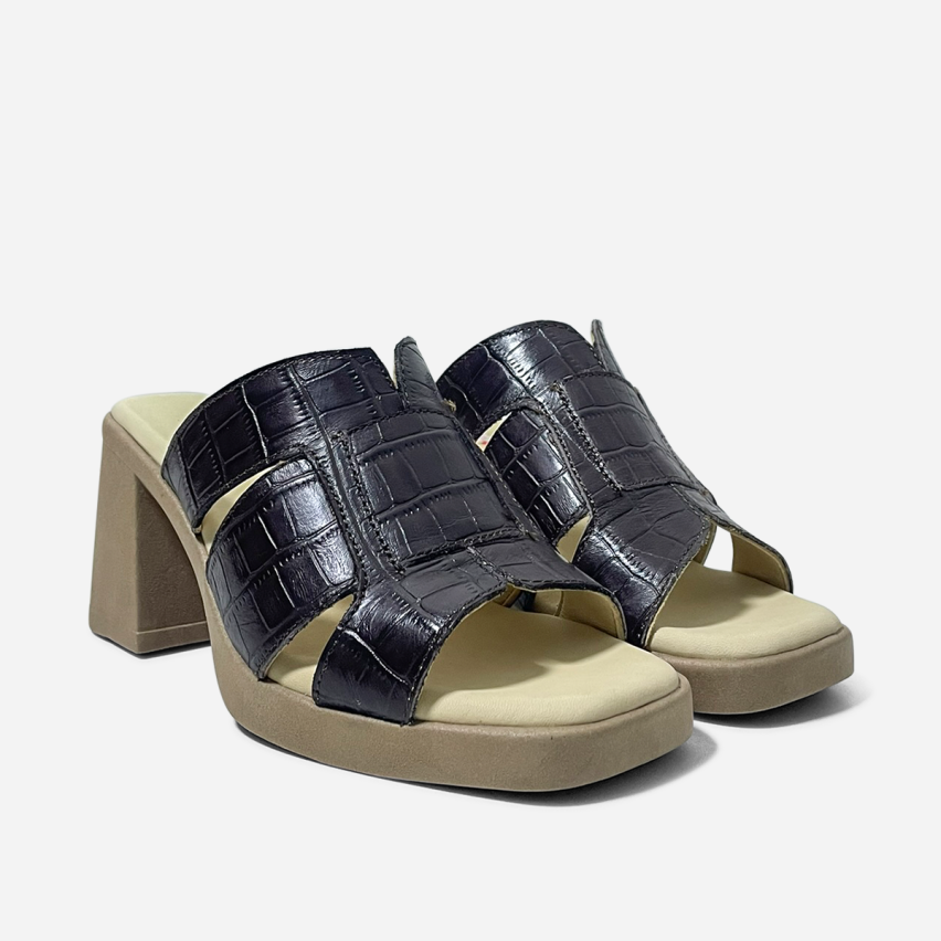 Sandalia Puro Cuero 1004 Croco