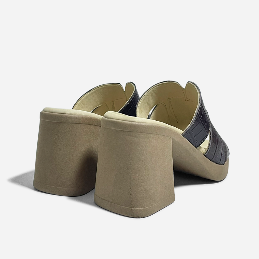 Sandalia Puro Cuero 1004 Croco