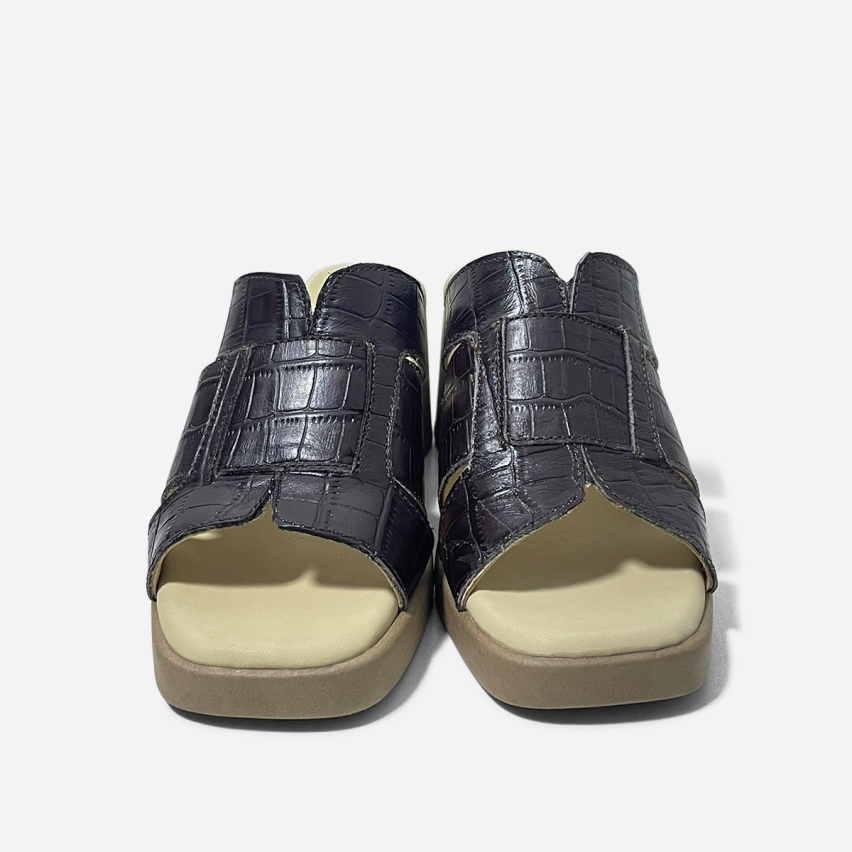 Sandalia Puro Cuero 1004 Croco