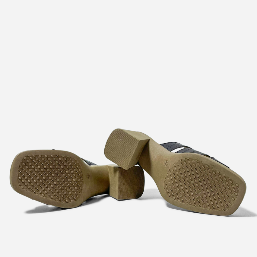 Sandalia Puro Cuero 1004 Croco