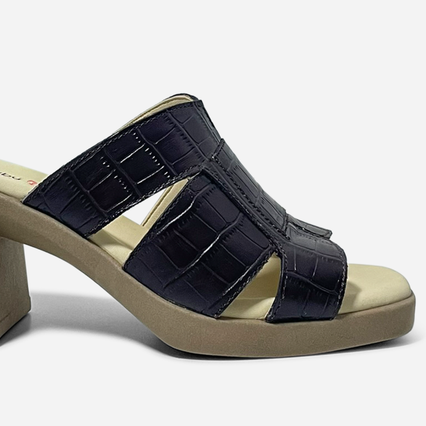 Sandalia Puro Cuero 1004 Croco