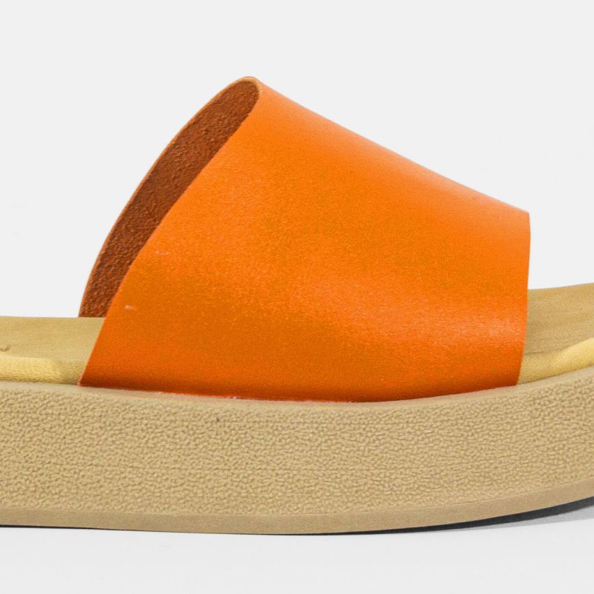 Sandalia Puro Cuero 1006 - NARANJA