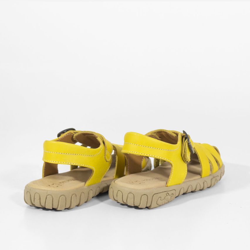 Sandalia Puro Cuero 1013 - AMARILLO