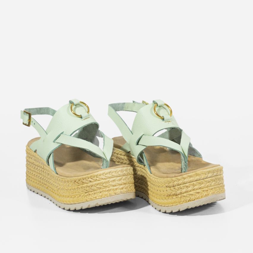 Sandalia Puro Cuero 1019 - MENTA