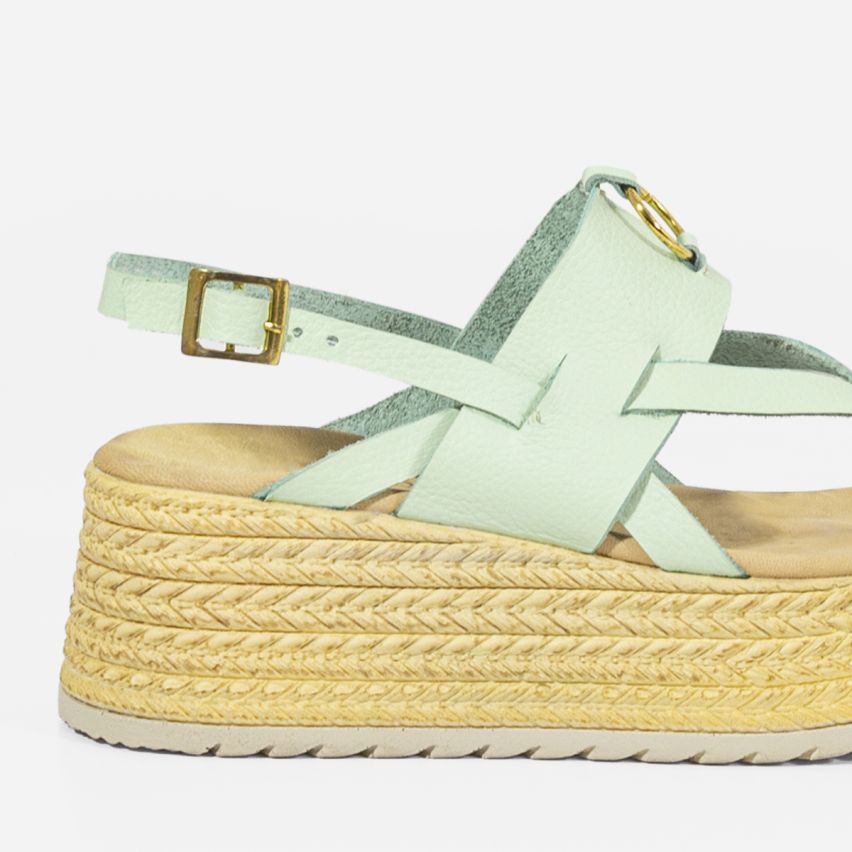 Sandalia Puro Cuero 1019 - MENTA