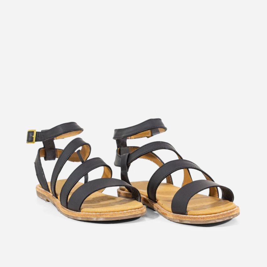 Sandalia Puro Cuero 1020 - NEGRO