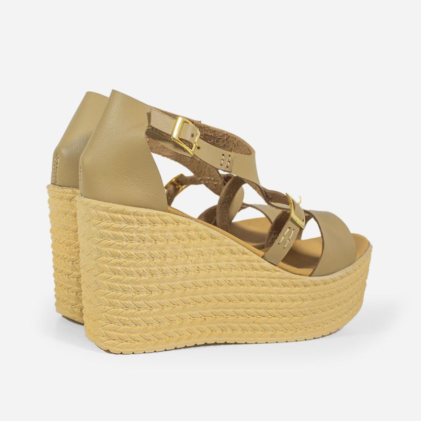 Sandalia Puro Cuero 1023 - Natural