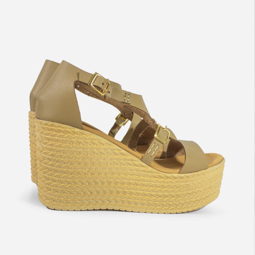 Sandalia Puro Cuero 1023 - Natural