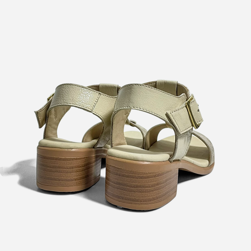 Sandalia Puro Cuero 1027 Beige
