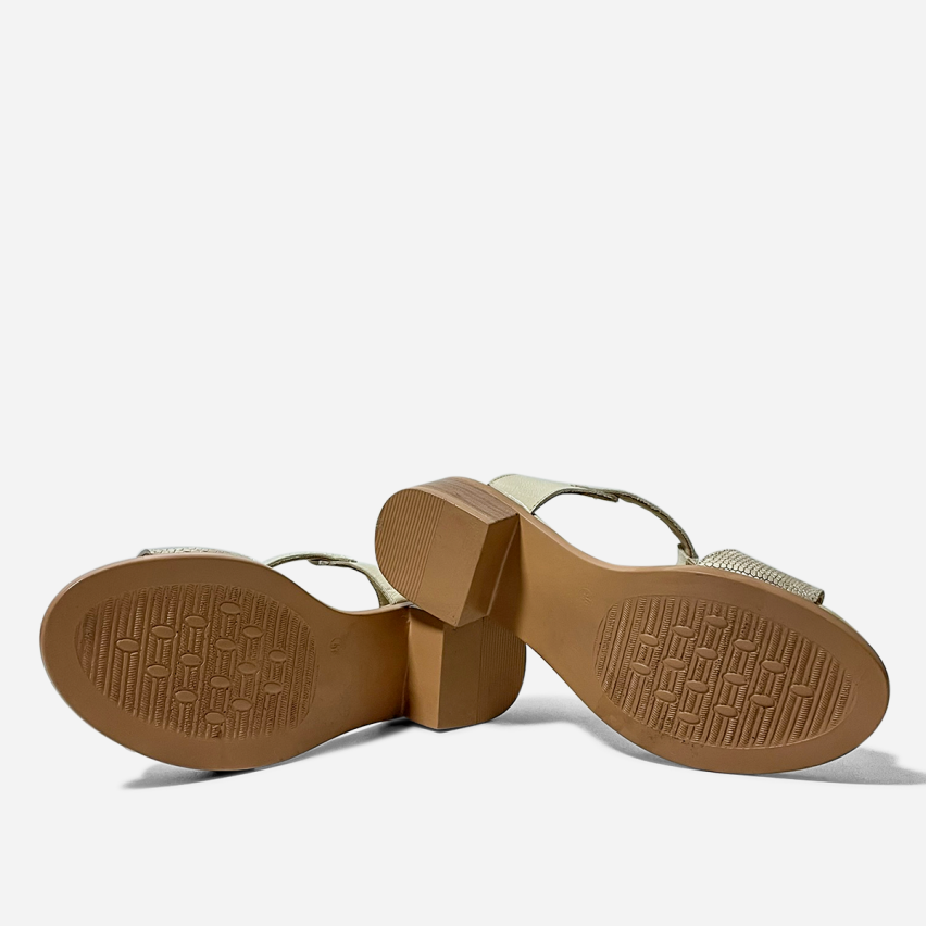 Sandalia Puro Cuero 1027 Beige