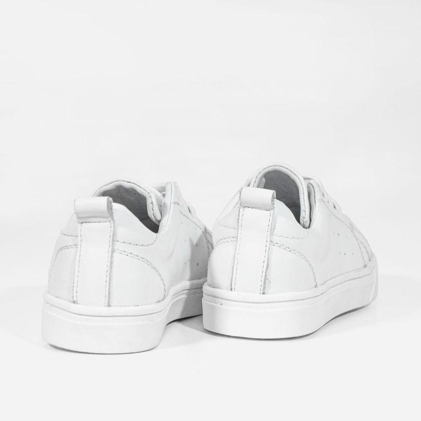 Zapatilla Puro Cuero 1042 - BLANCO