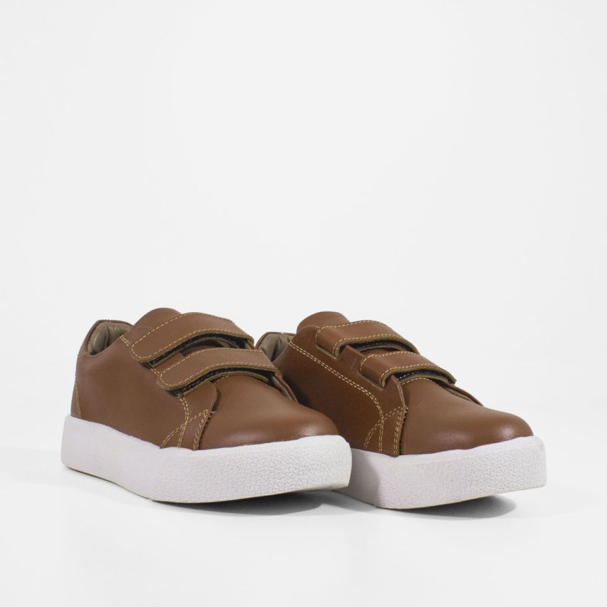 Zapatilla Puro Cuero 1043 - CARAMELO