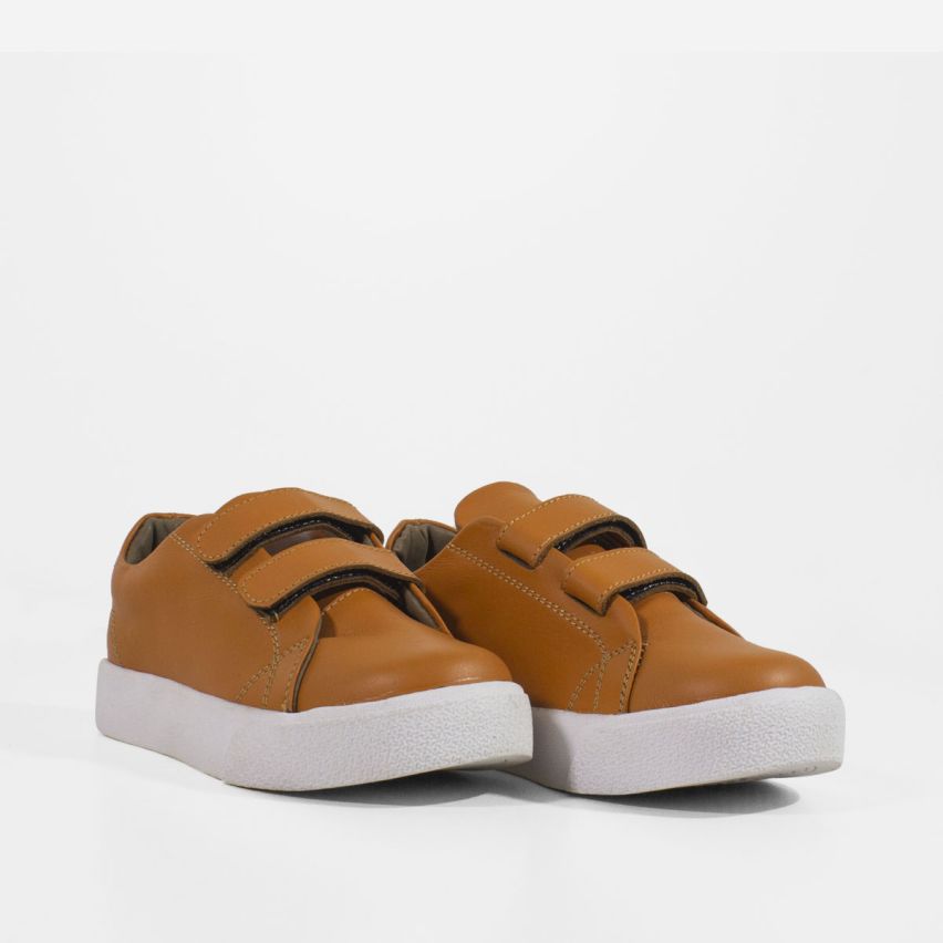 Zapatilla Puro Cuero 1043 - NARANJA