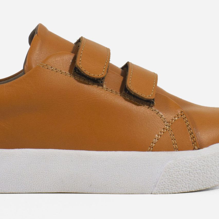 Zapatilla Puro Cuero 1043 - NARANJA