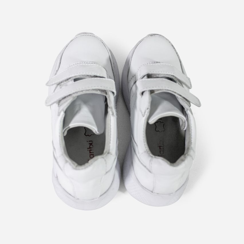 zapatilla  Puro Cuero  1057 -  Blanco