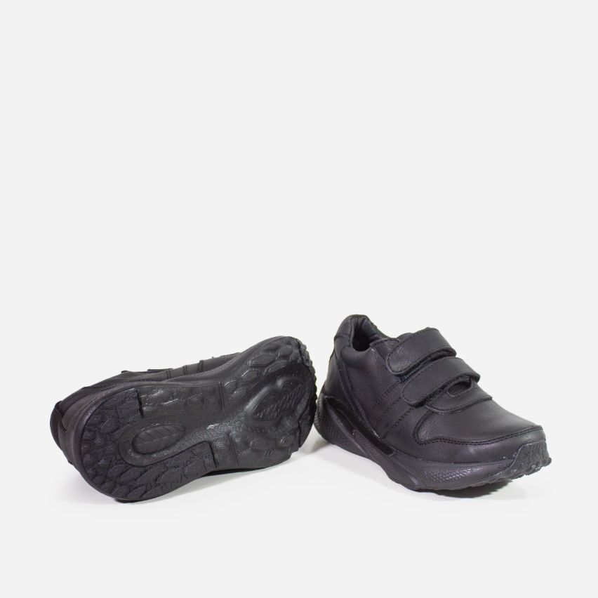 zapatilla  Puro Cuero  1057 B -  Negro