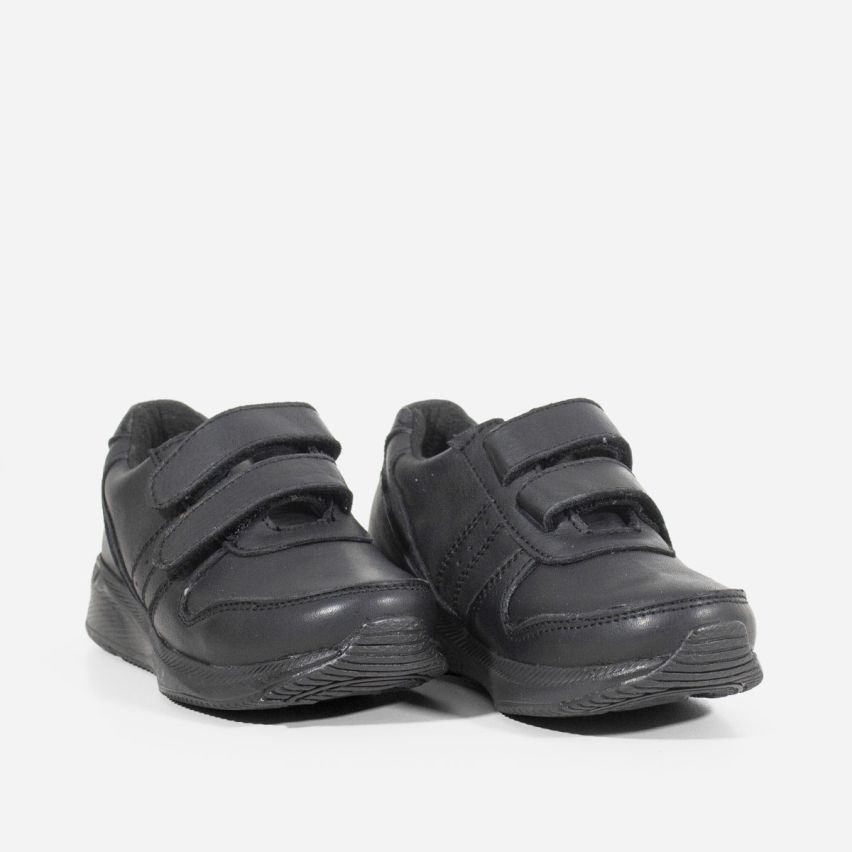 Zapatilla Niños Puro Cuero 1057 - NEGRO