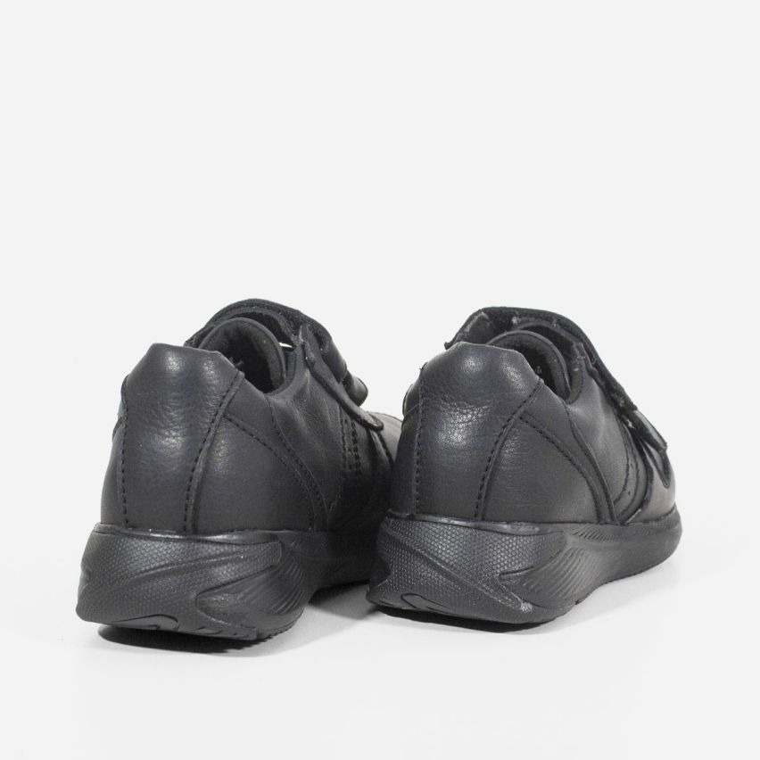Zapatilla Niños Puro Cuero 1057 - NEGRO