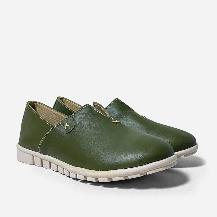 Mocasín Puro Cuero 1063 Verde