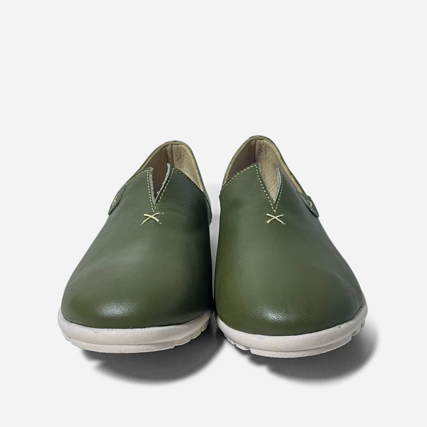 Mocasín Puro Cuero 1063 Verde