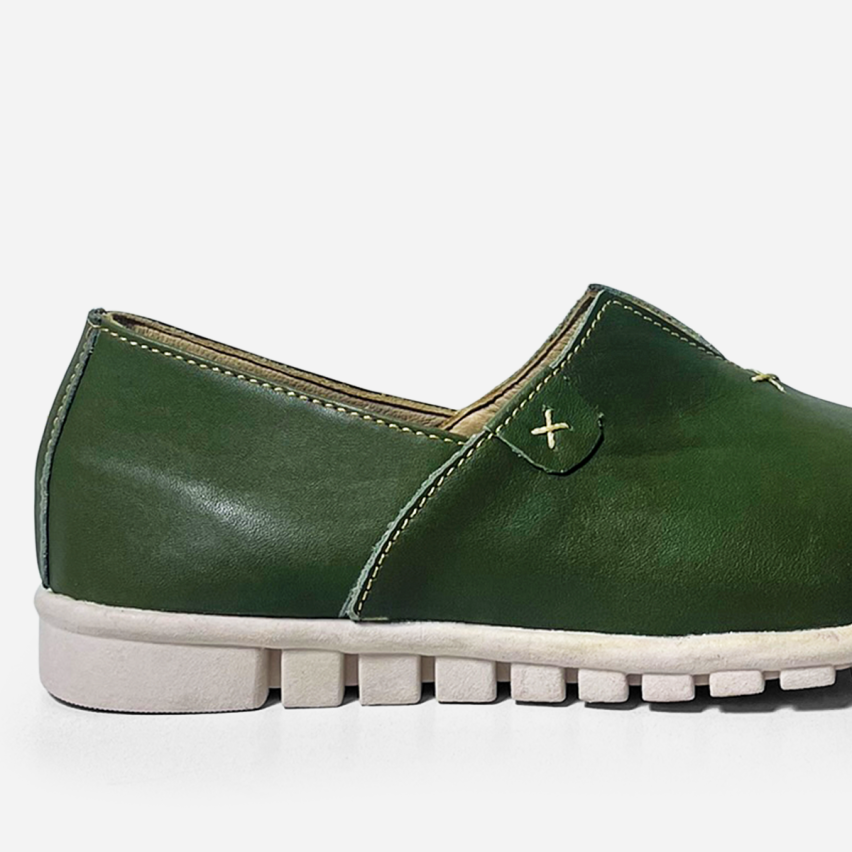 Mocasín Puro Cuero 1063 Verde