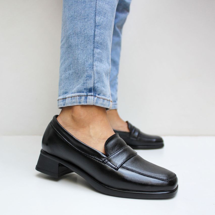 Mocasín Puro Cuero 1067 Negro V2