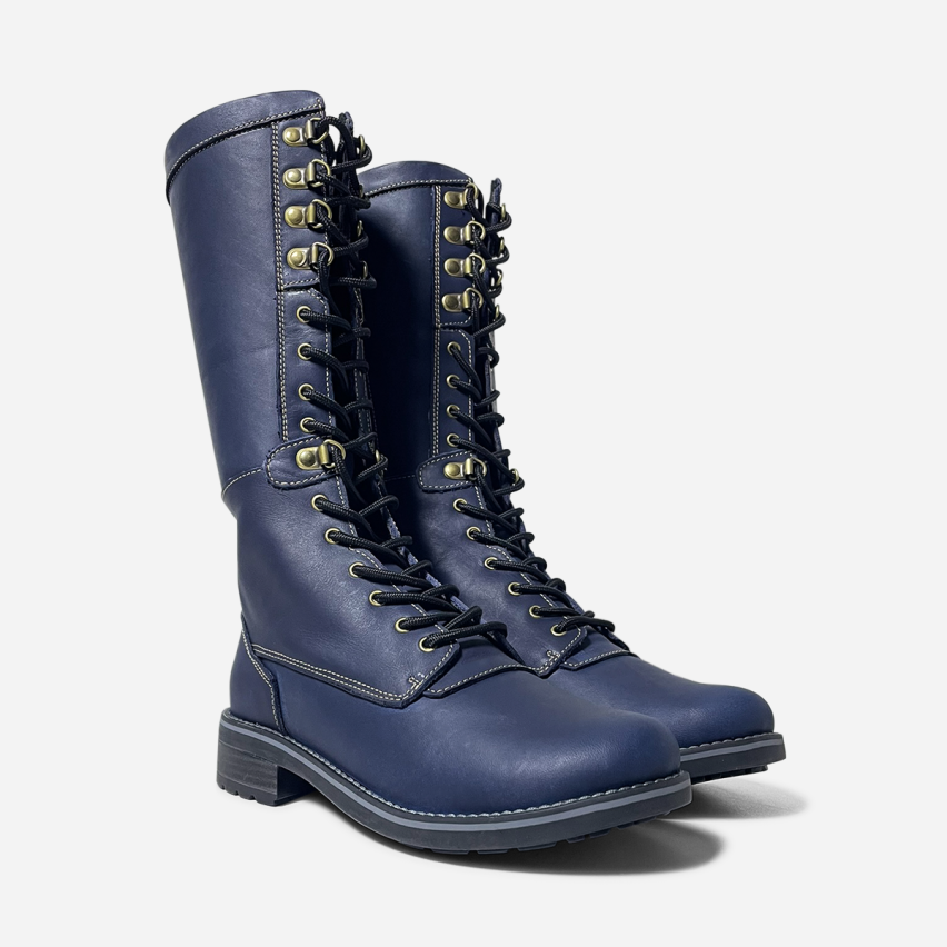Bota Puro Cuero 1068 Azul