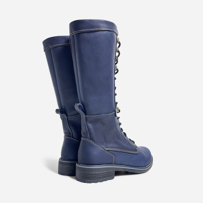 Bota Puro Cuero 1068 Azul