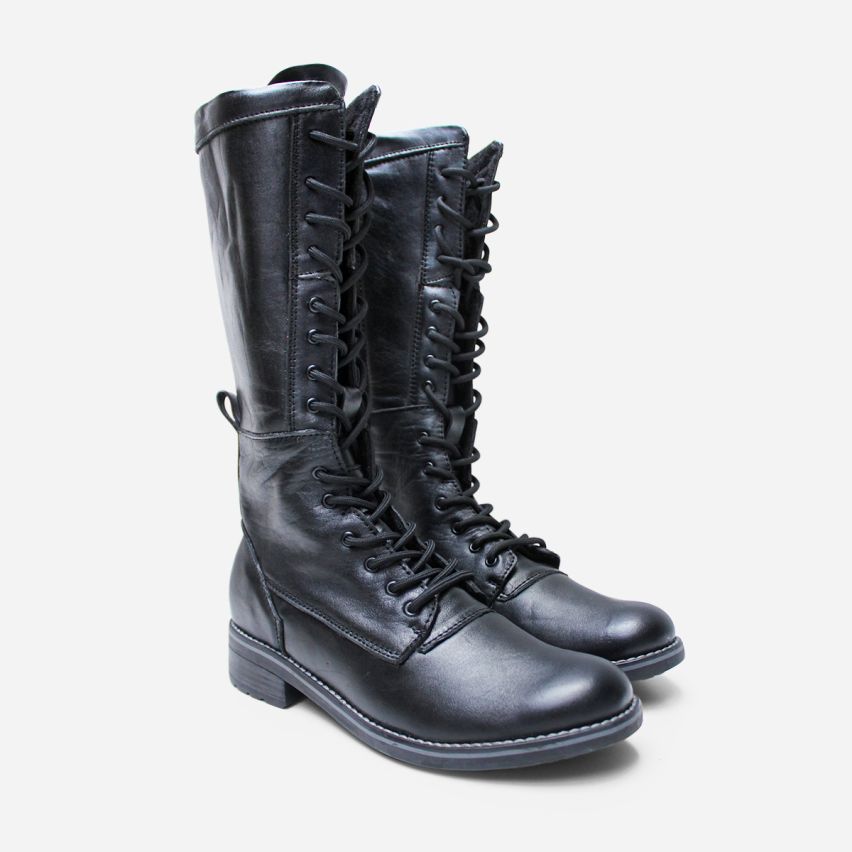 Bota Puro Cuero 1068 Negro