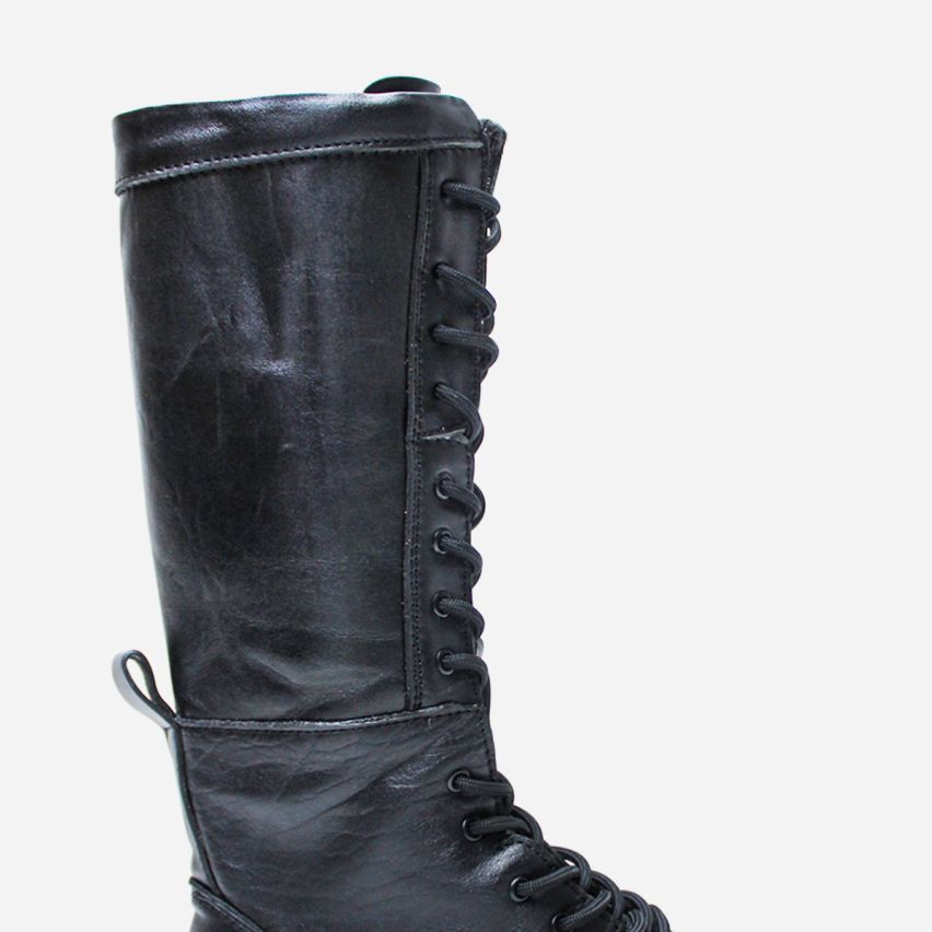 Bota Puro Cuero 1068 Negro