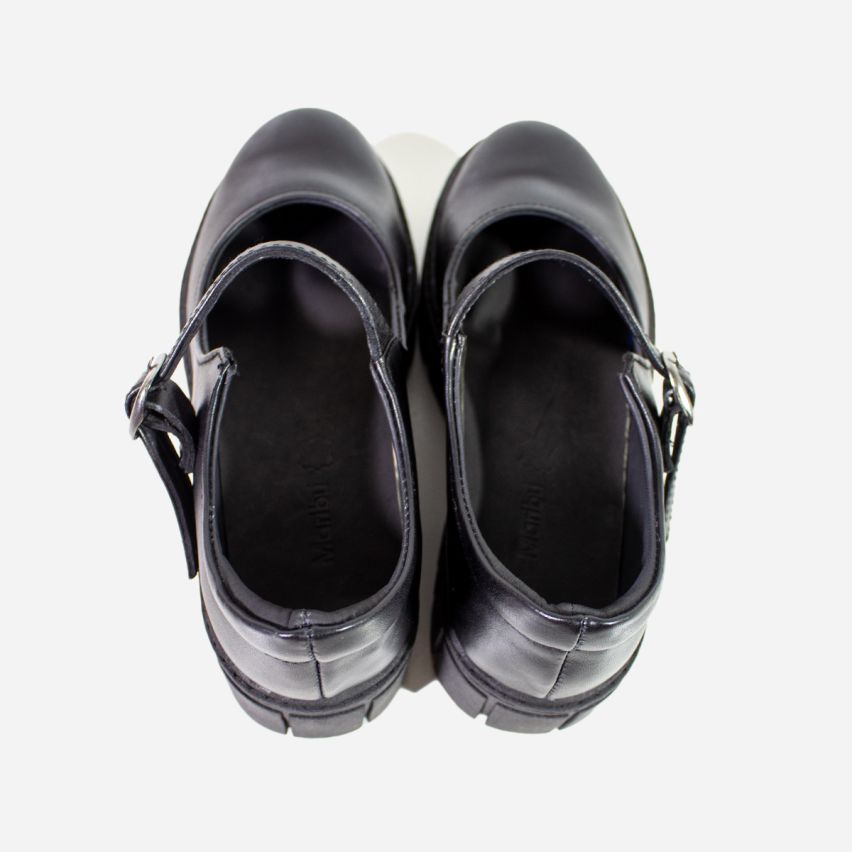 Zapato Puro Cuero 1078 A -  Negro