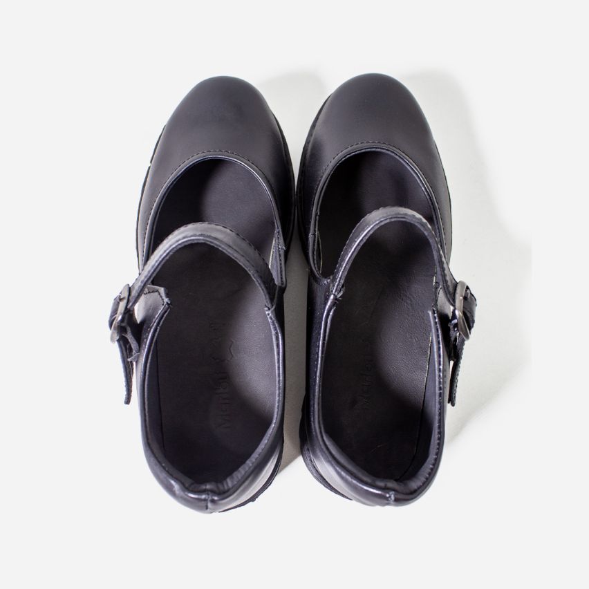 Zapato Puro Cuero 1078 B -  Negro