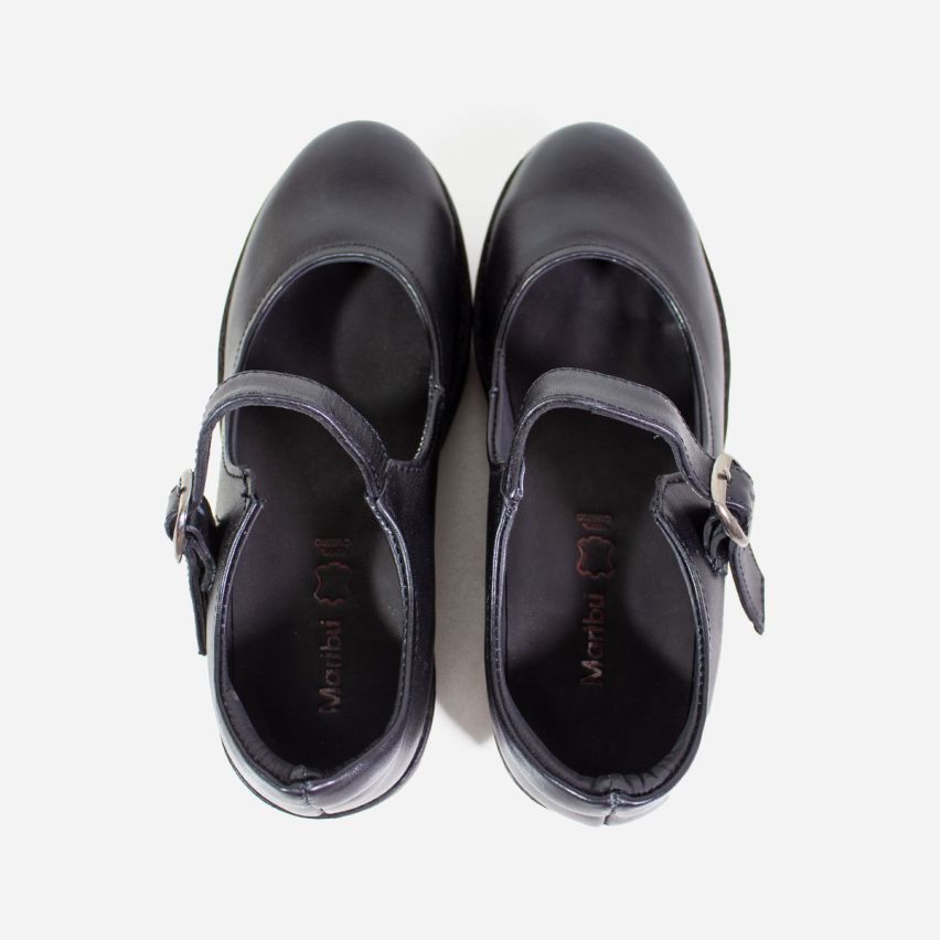 Zapato Puro Cuero 1078 C -  Negro