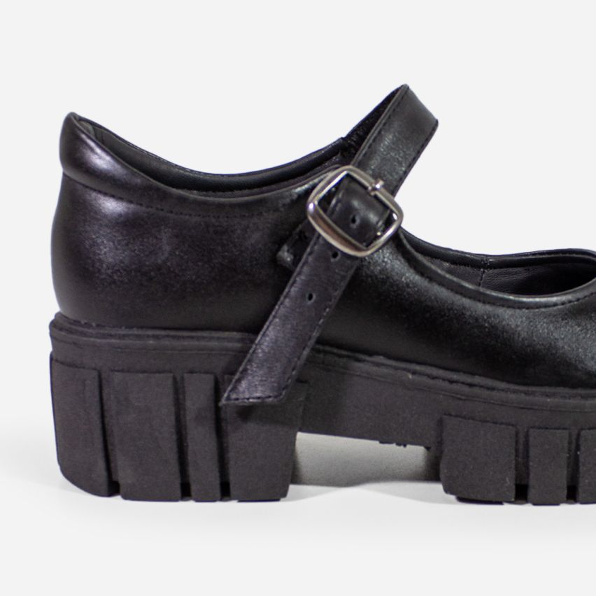 Zapato Puro Cuero 1078 A -  Negro